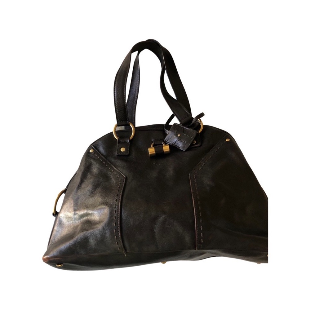 Yves Saint Laurent brown leather muse